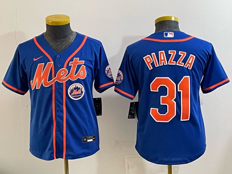 Youth New York Mets #31 Piazza Blue Game 2026 Nike MLB Jersey style 003